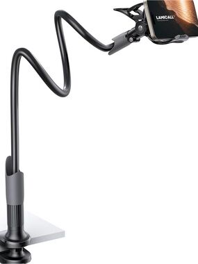 Flexible Gooseneck Tablet & Phone Stand – Black